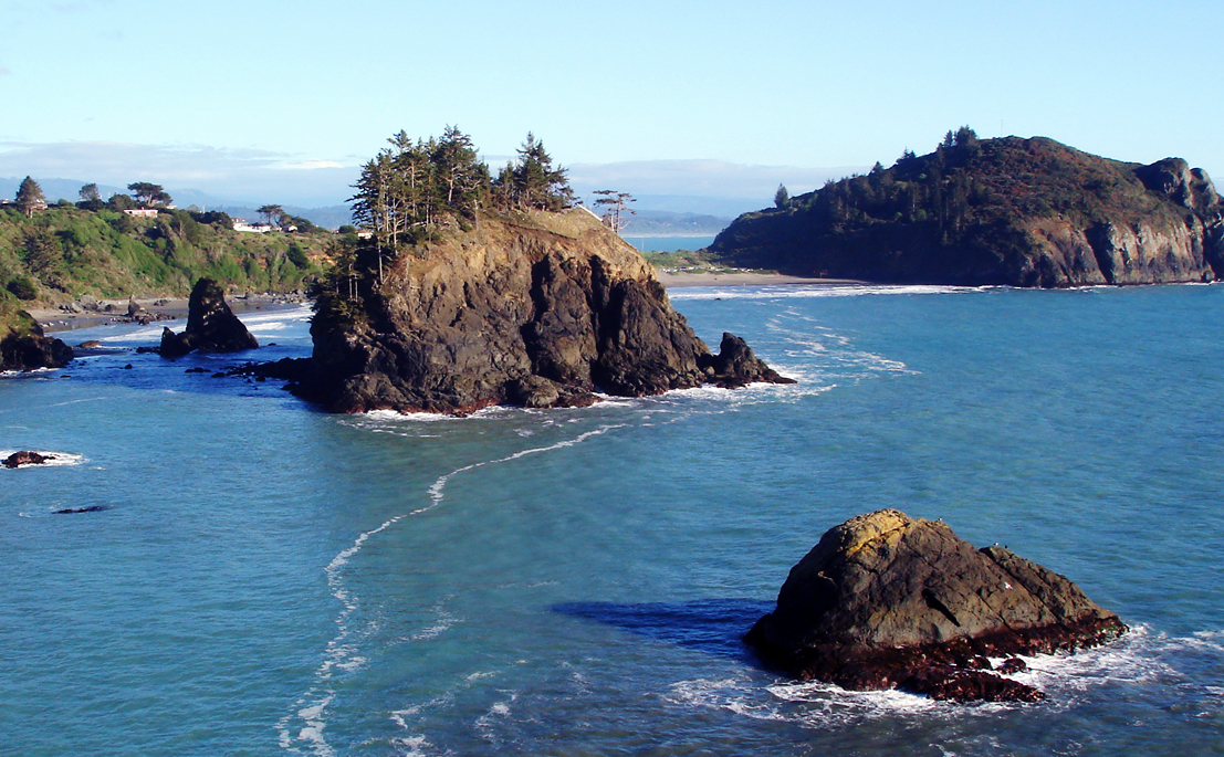 Trinidad State Beach, Pewetole Island and Trinidad Head in Humboldt County